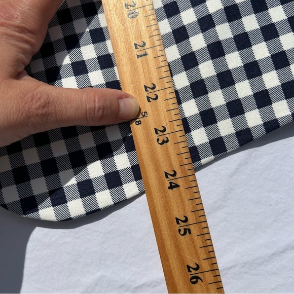 J Crew Navy Gingham Print Checkered Blazer Size XXL 0049 - Picture 5 of 9